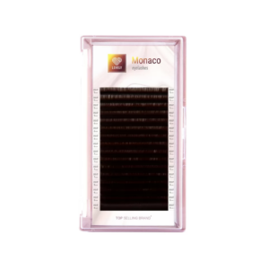 Eyelash extensions dark brown Lovely Monaco B0.07 5-8mm 16 lines Mix (pink tray)